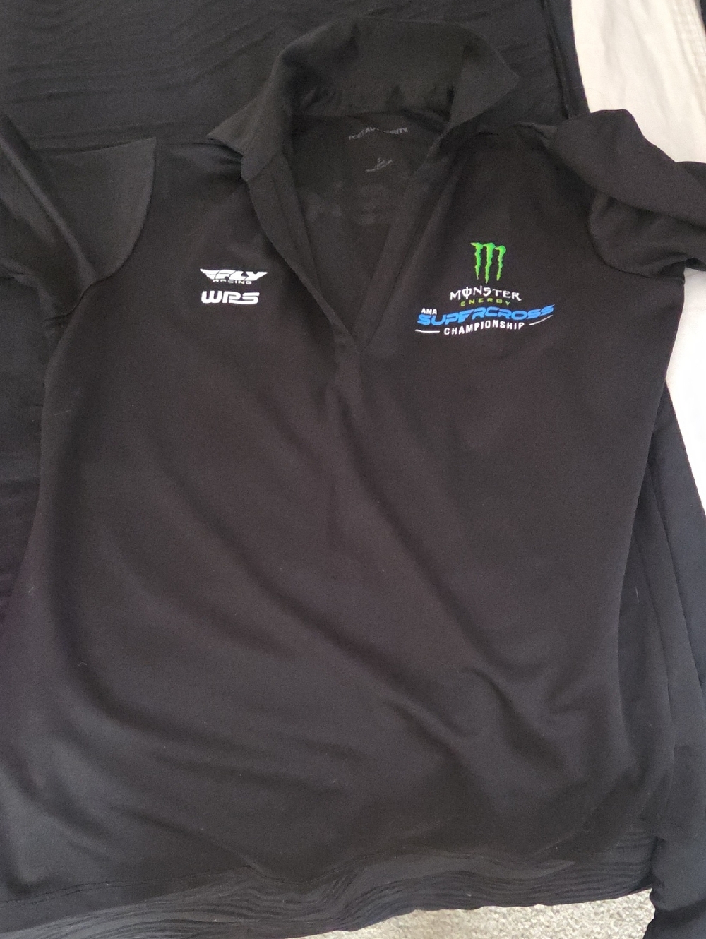 Monster Energy Supercross Black Logo Polo